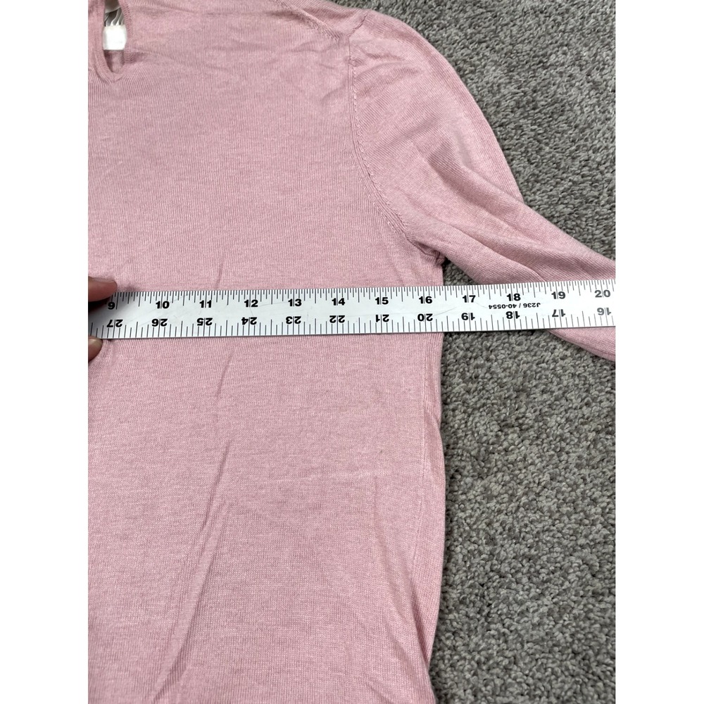 Ted Baker Sweater Womens 1 XS 4 Pink Layered Ruffle Cashmere Blend Preppy Flirty - Picture 11 of 12